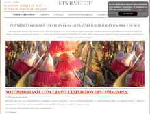 Tablet Screenshot of pepiniere-railhet.fr